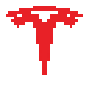 Tesla pixelart logo