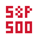 S&P 500 pixelart logo
